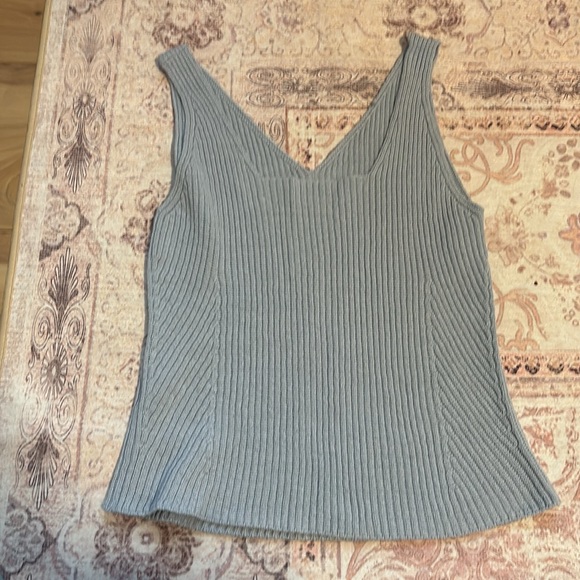 Blue Crochet Tank Top Size Medium - Picture 2 of 4